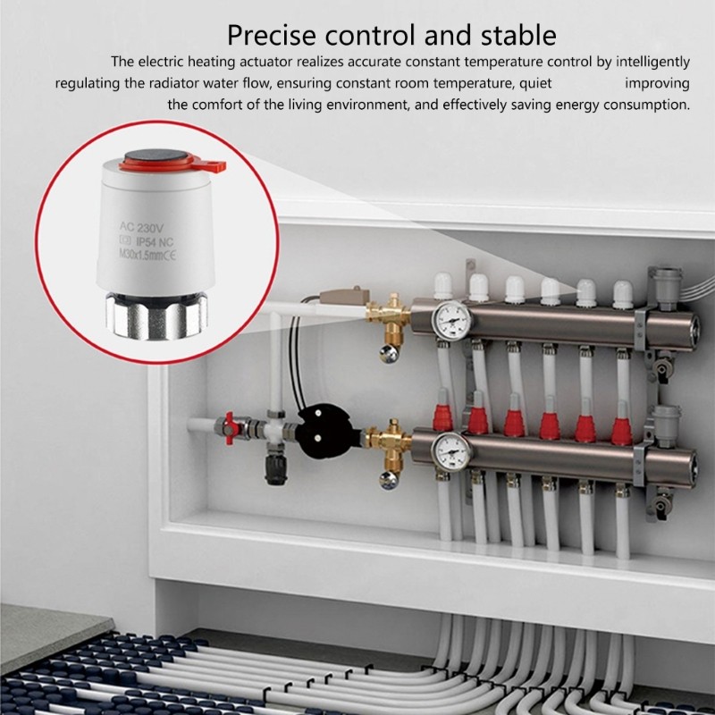 Energy Saving Thermal Electric Actuator Simple Operate for Underfloor Heating