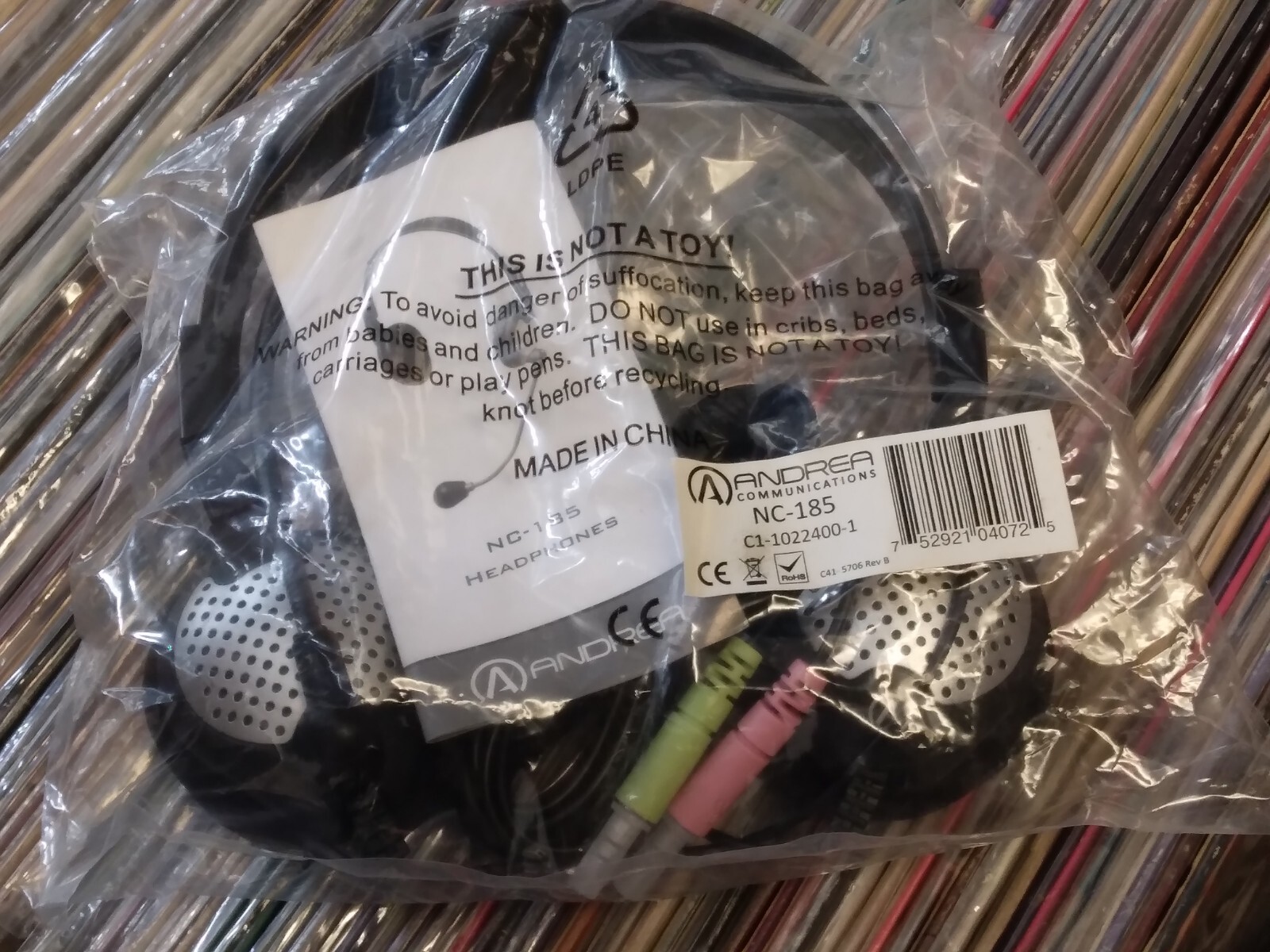 Lot Of 10. Brand New Andrea NC-185 PC Computer Headset Headphones w/microphone
