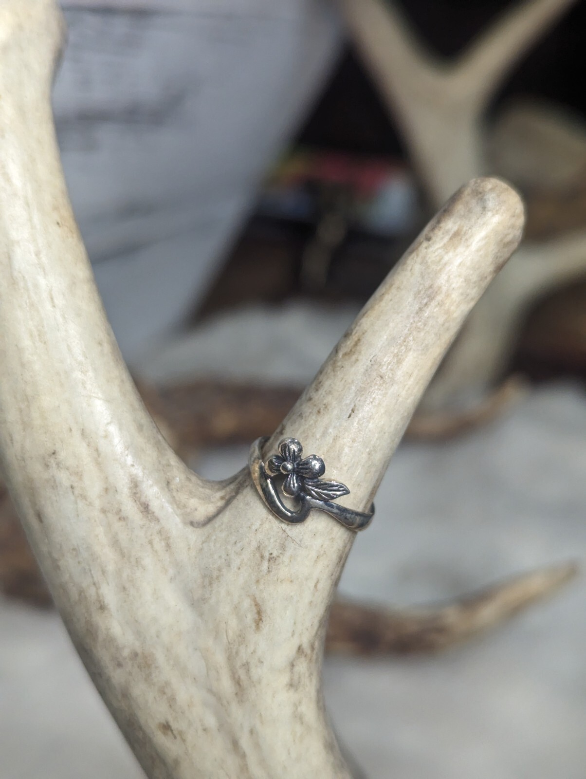 Sterling Silver .925 Flower Toe Ring