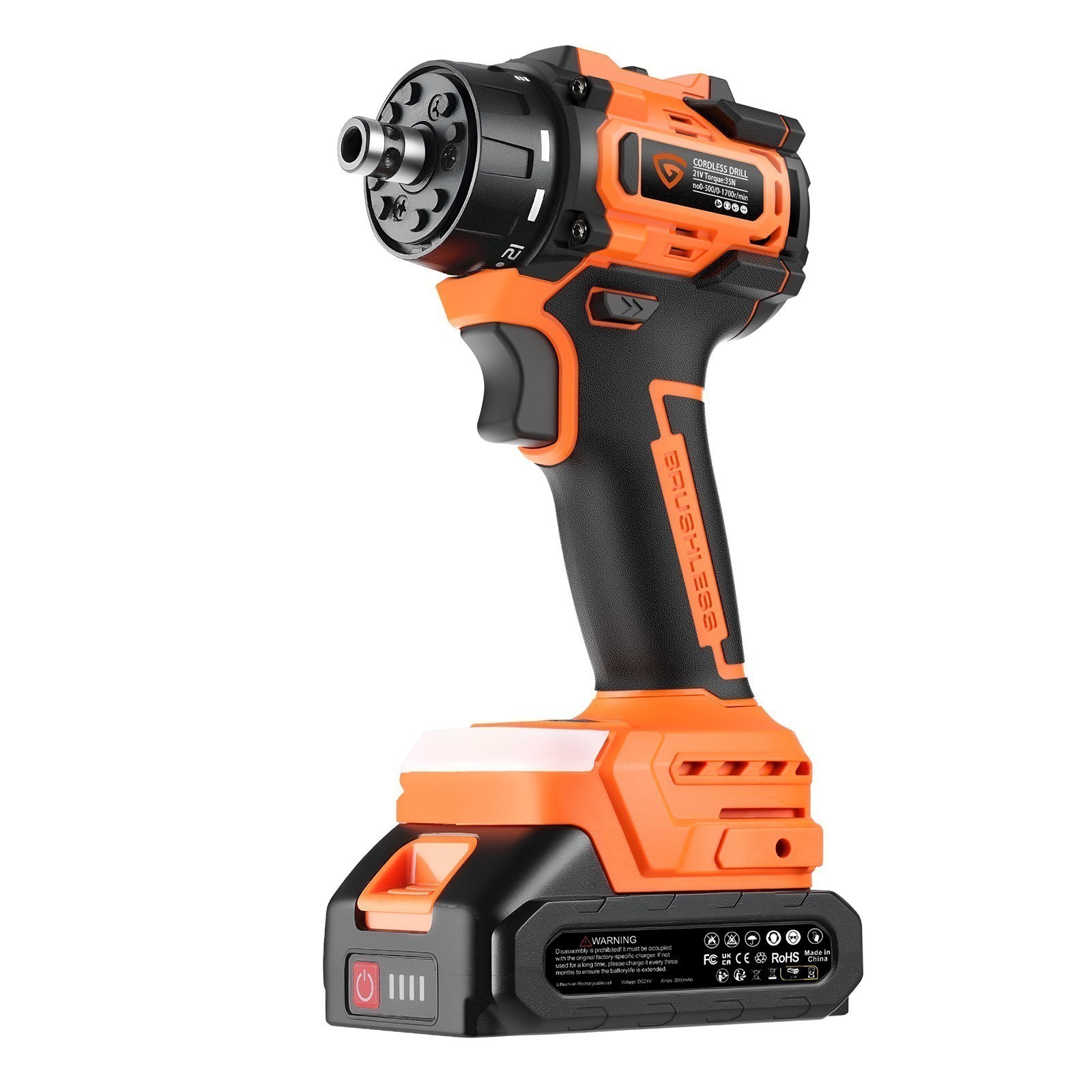 Impact Driver 1/2 Electric Screwdriver Cordless Variable Control Kit