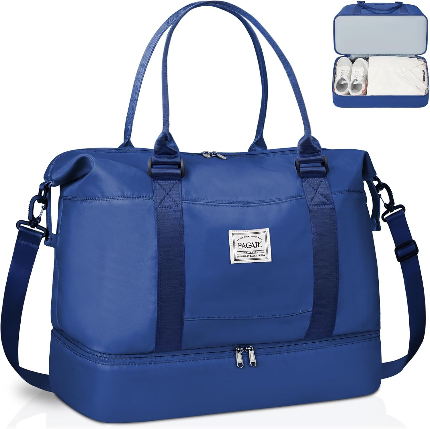Travel Duffel Bag, Weekender Bags for Women, Overnight Gym Carry on Tote Bag wit