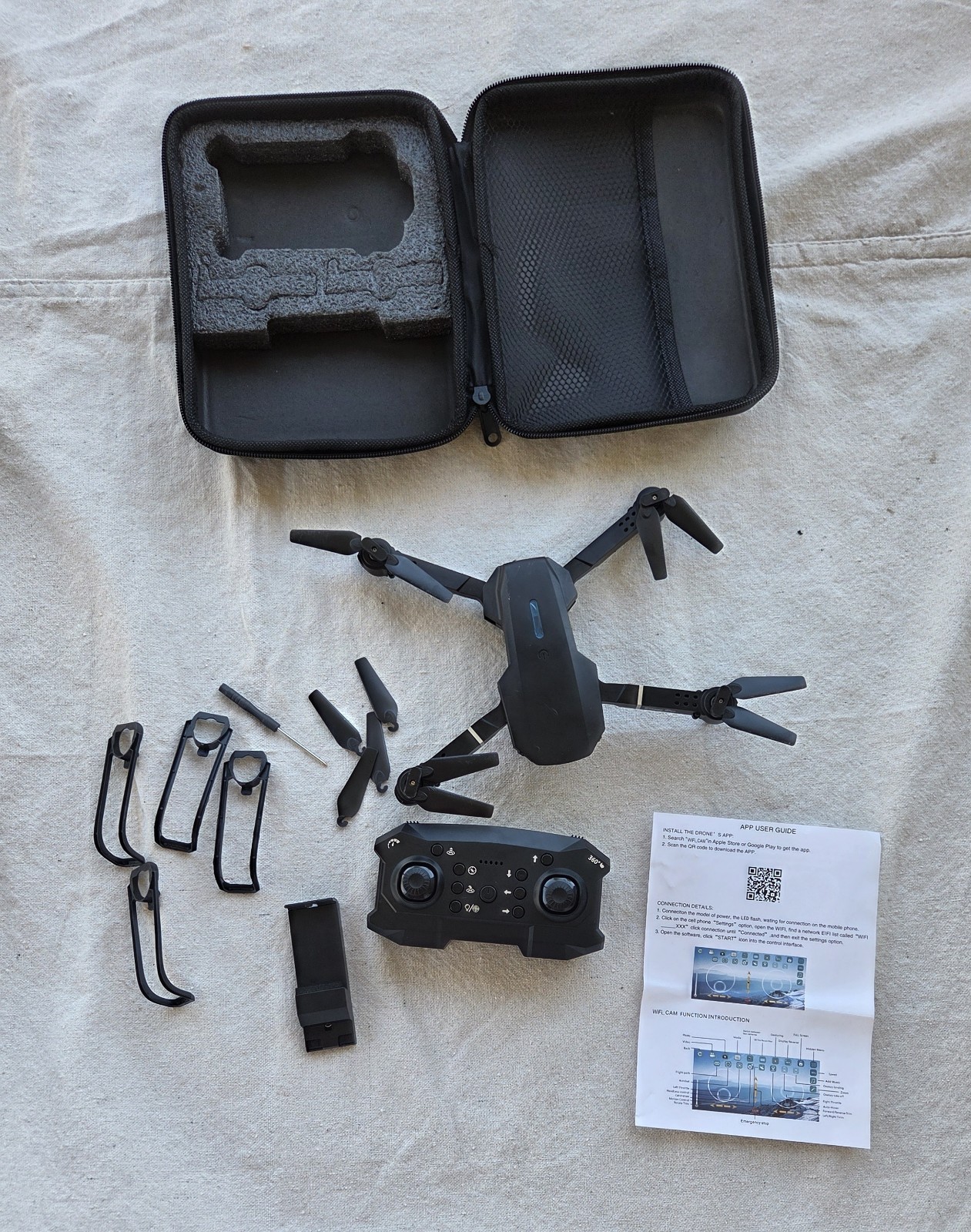 E88 Drone PRO Collapsible Drone Entry Level Quadcopter For Beginners Full KIT