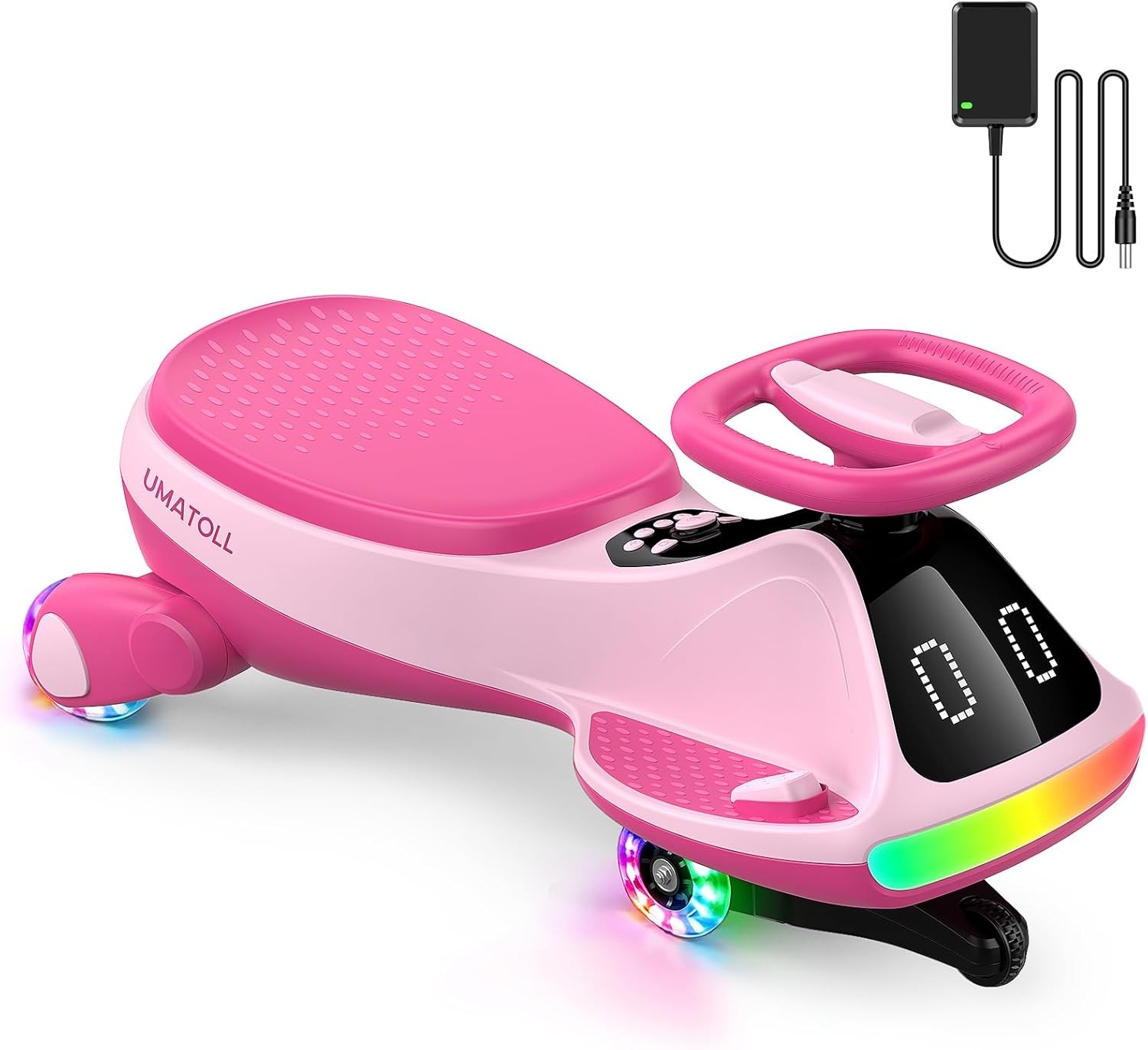 Umatoll Wiggle Car 12V Kids Electric Ride On Bluetooth