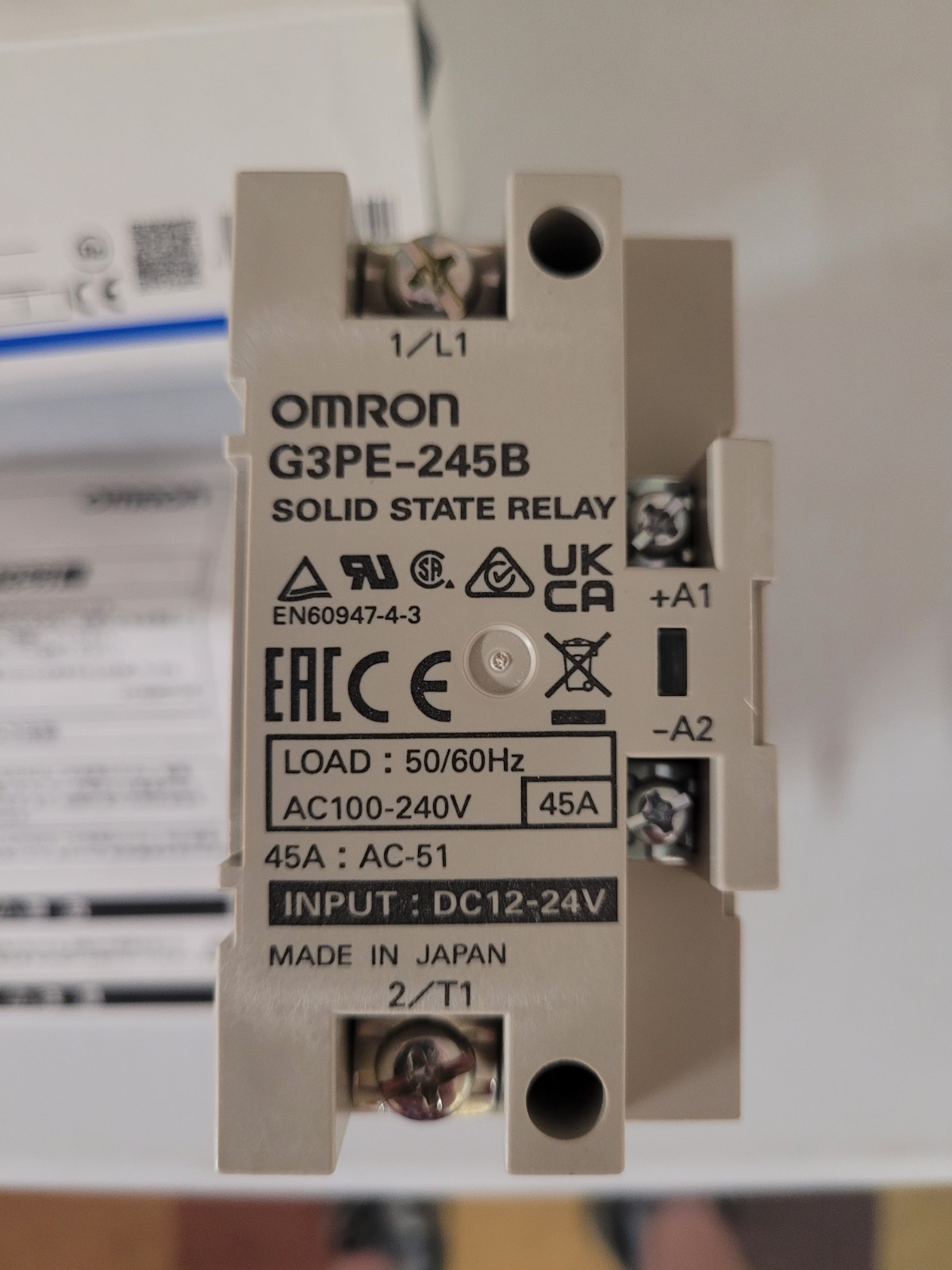 1PCS Omron G3PE-245B G3PE245B DC12-24V Solid State Relay In Box -New