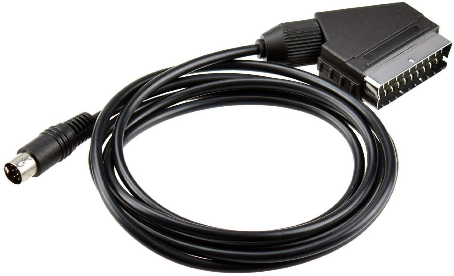 CHILDMORY 1.8M/6FT RGB Scart AV Cable Lead Audio Video 1.8 Meters, Black