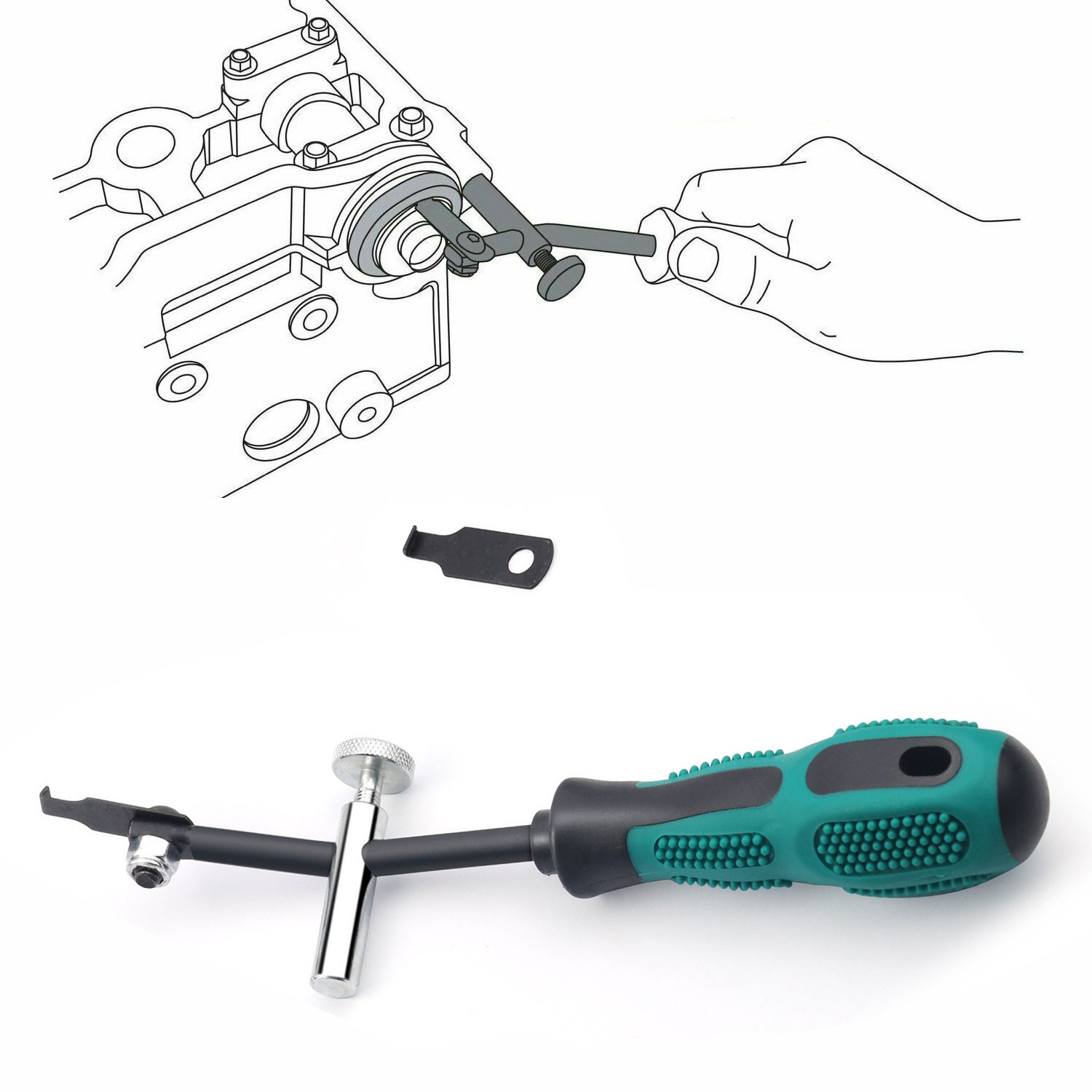 58430 Shaft Type Seal Puller Tool Universal Seal Puller For Auto Motorcycles US