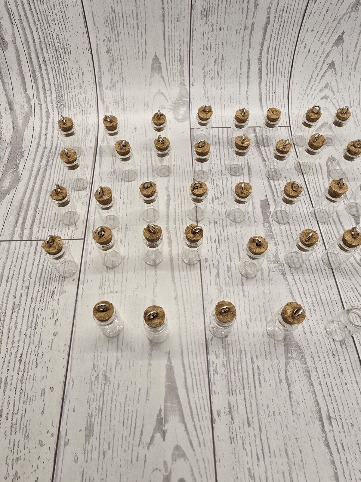 37Pcs Mini Glass Bottles with Cork 1.5ml Tiny Jars for Crafts & Decor