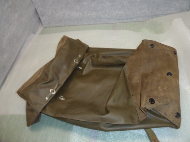 Vtg Swiss Military Back Pack Rubberized Waterproof Bag Backpack Metal Back RiRi