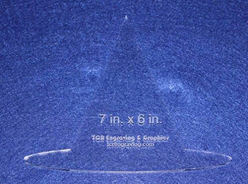 Witch Hat Quilting Template Set ~1/4" Thick - Acrylic - Long Arm / Hand