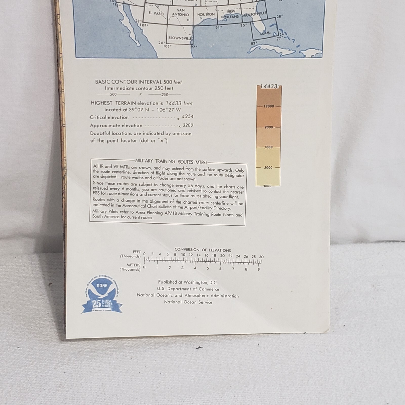 Aeronautical Chart Denver 1995