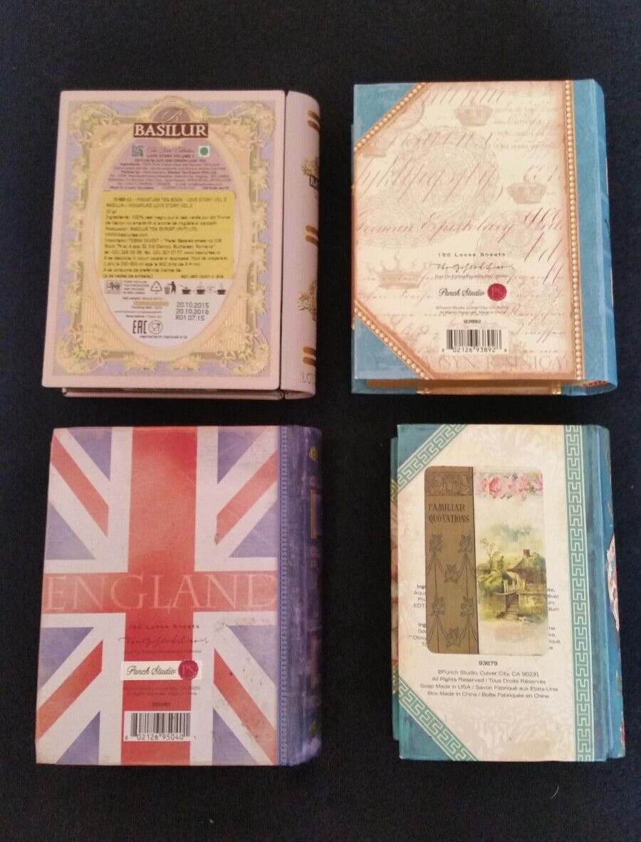 Four little Book Boxes