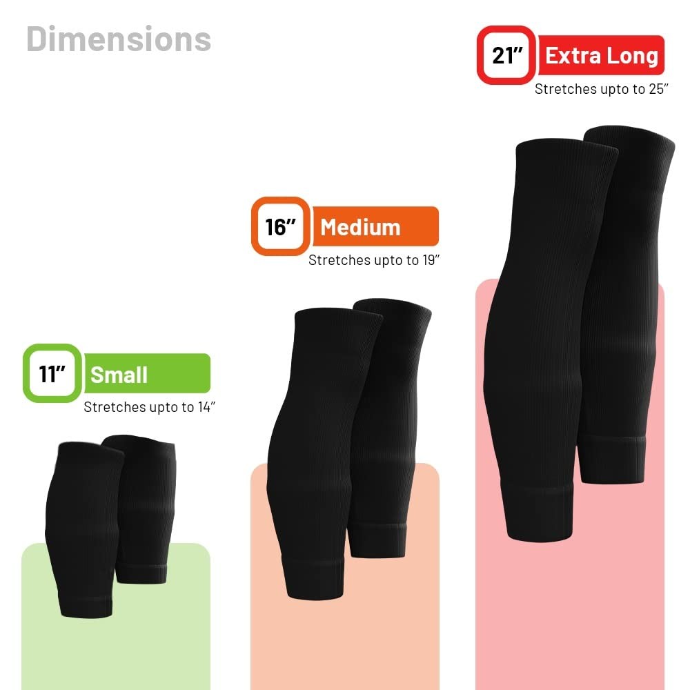 Tekkerz leg sleeve over 20 color variations compatible with Medium, Black