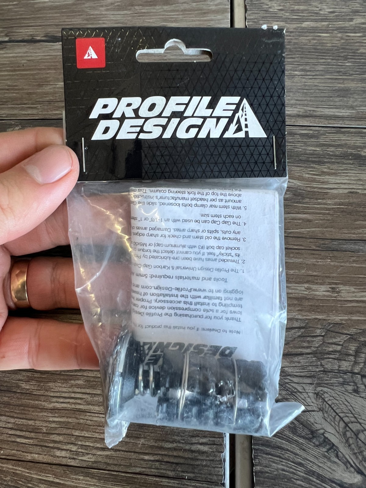 Profile Design ACUGAP1 Universal Gap Cap Black Bicycle Headset Plug