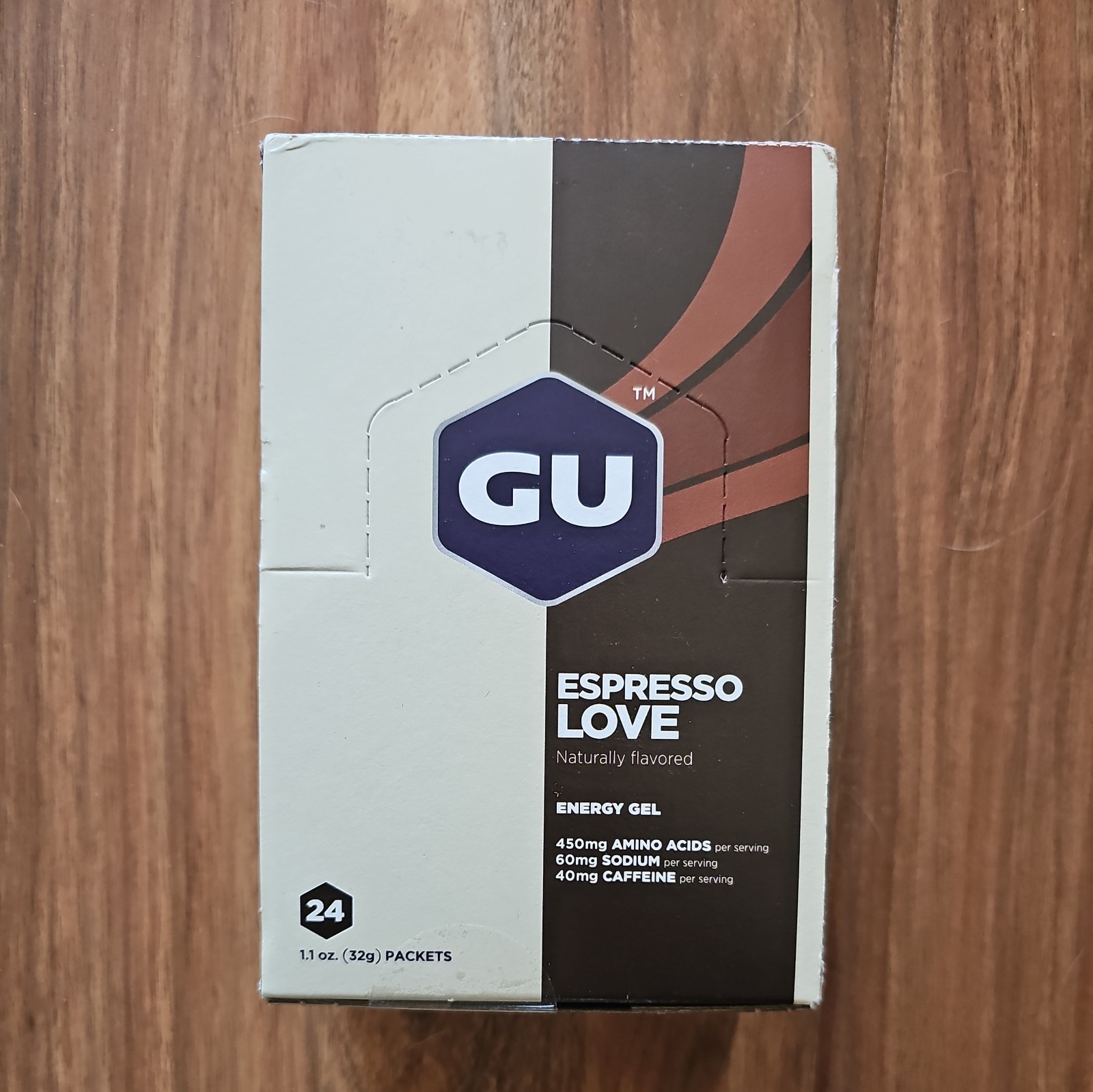GU Espresso Love energy gel (24 packets) Sports Nutrition Delicious Hydration!!
