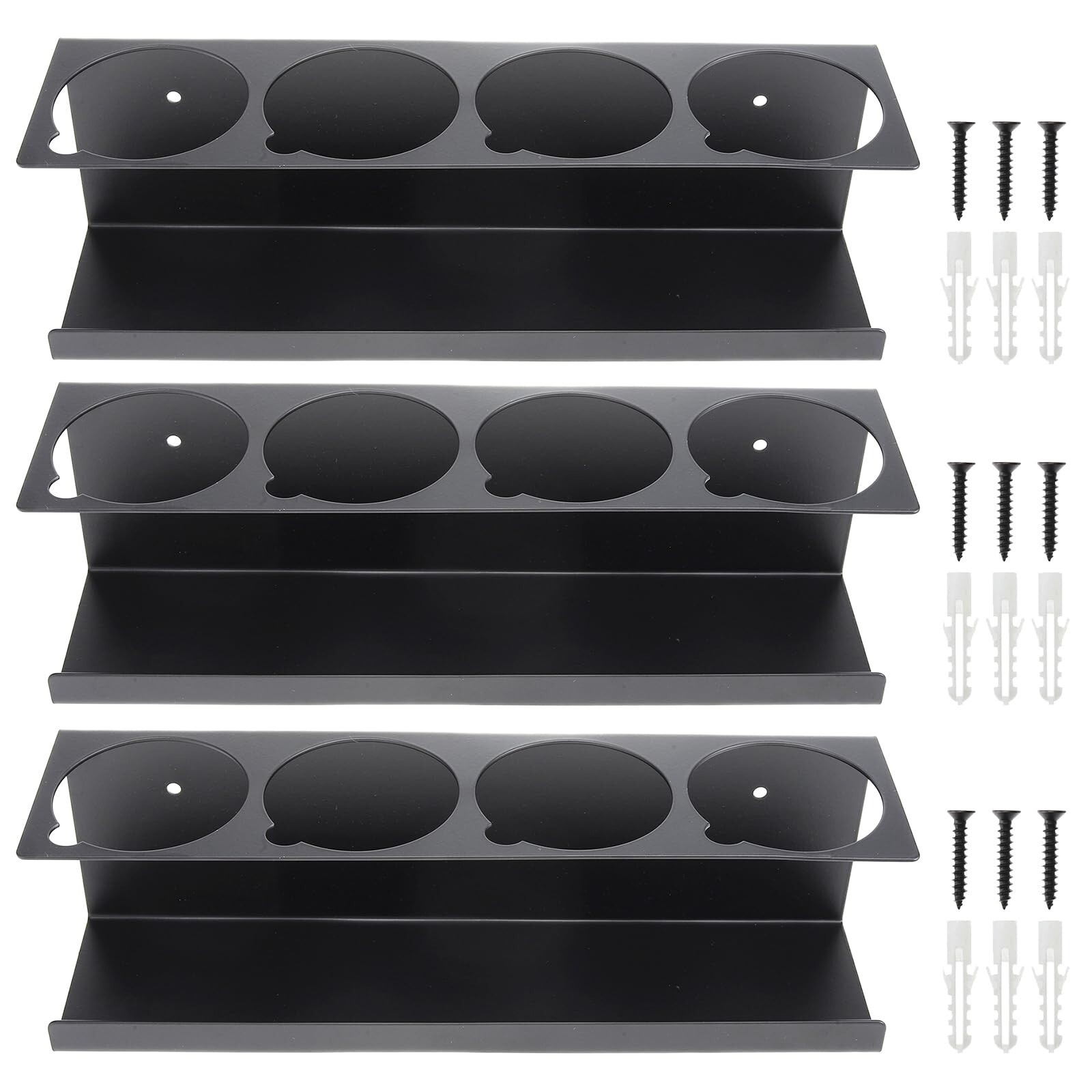 RealPlus Aerosol Spray Can Holder Rack Organizer 4 Can Spray Bottle Holder