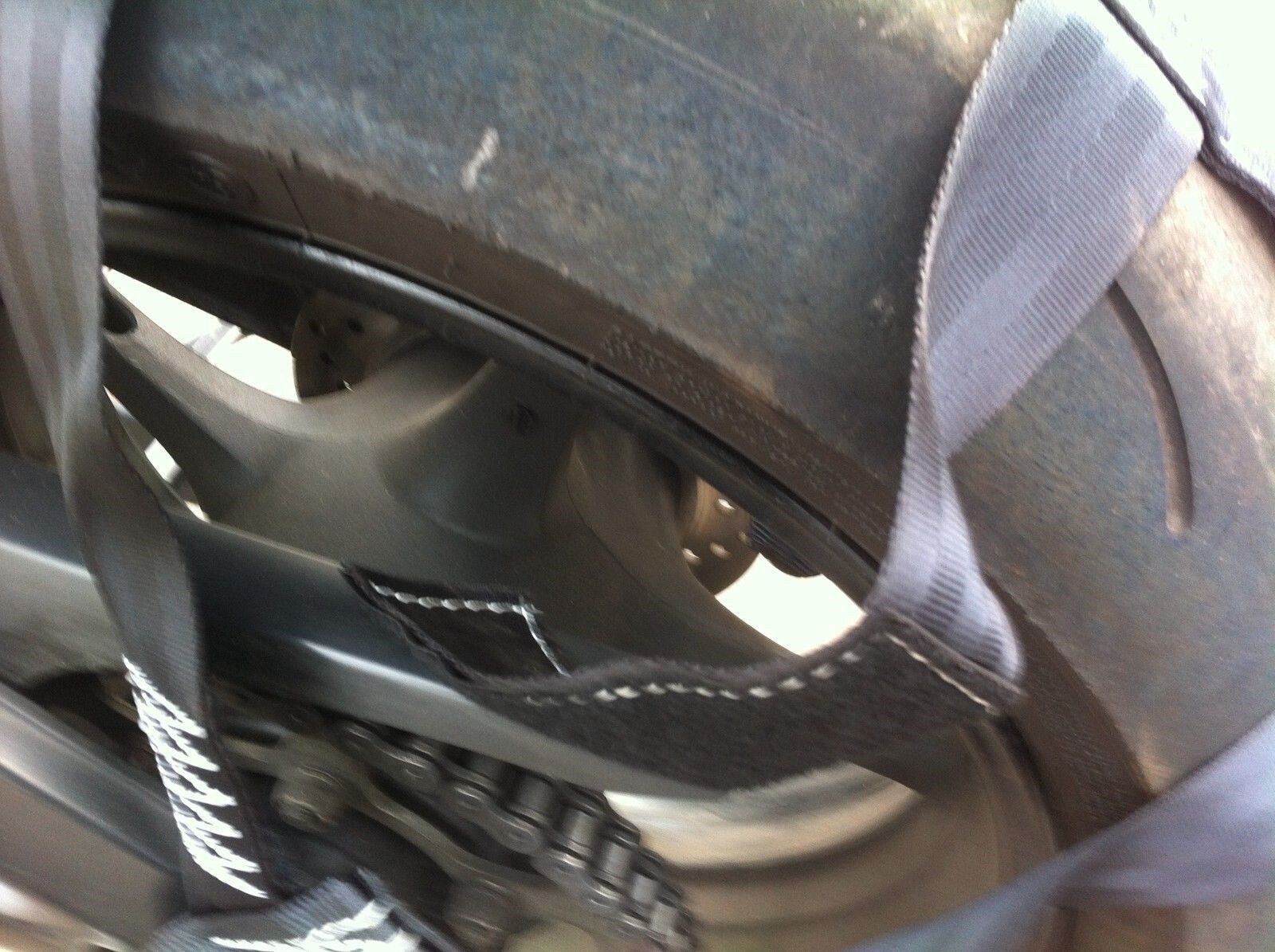 Motorcycle Transport Tie-Down Wheel Strap Light Strong Polyester webbing Strap