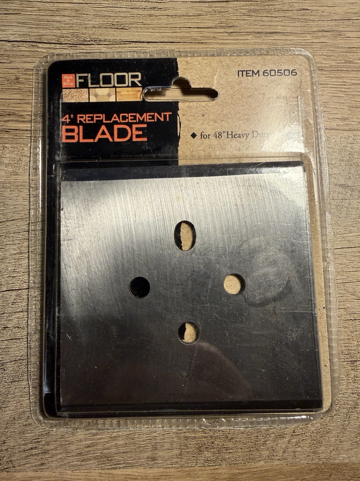 One 4" Replacement Blade for 48" Heavy Duty Scraper Finch and McLay #60506