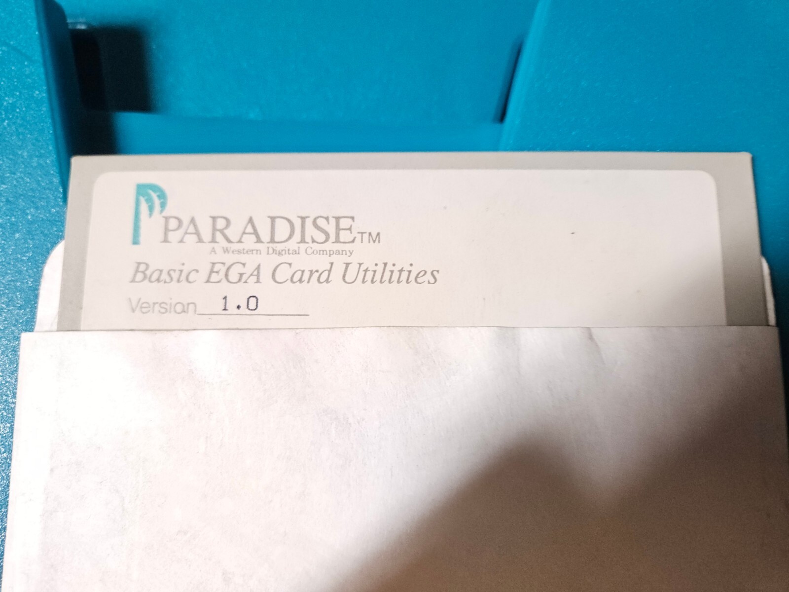 Basic EGA Card Utilities Version 1.0 by PARADISE for PC