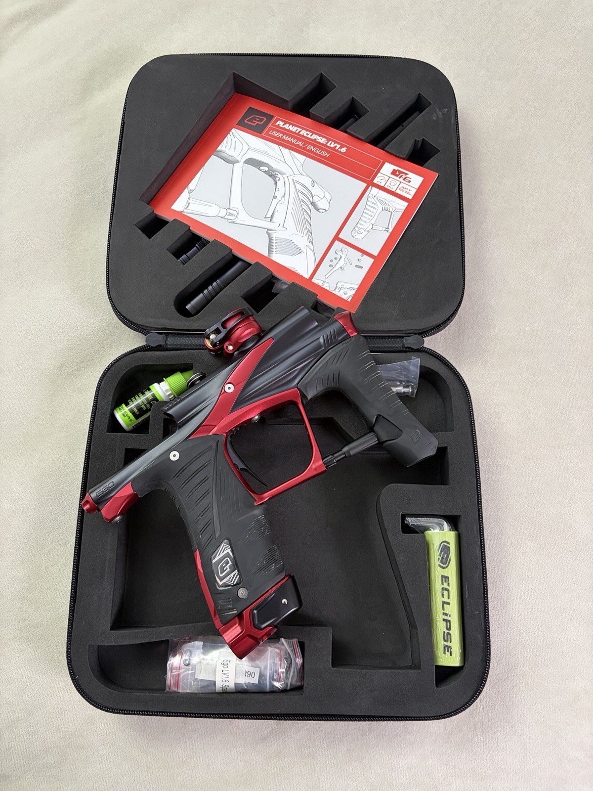 Planet Eclipse Ego LV1.6 Paintball Marker Midnight/Red