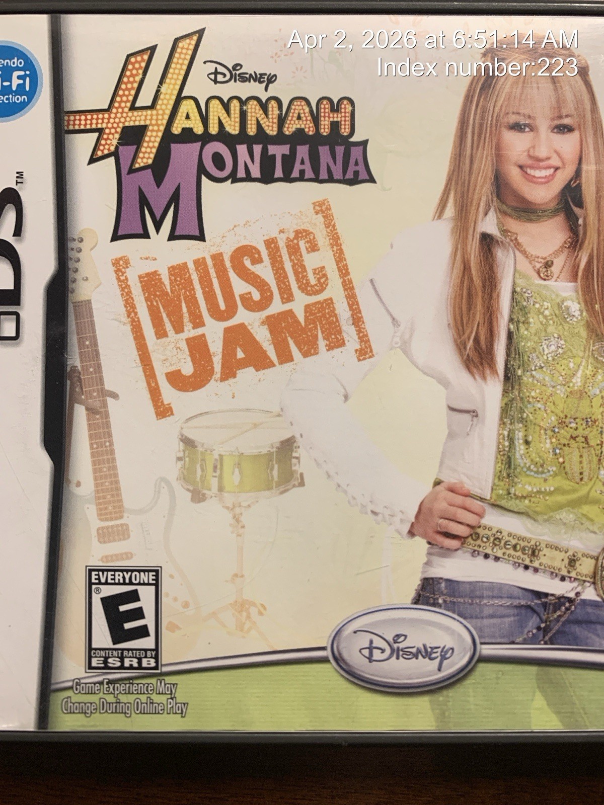 Hannah Montana: Music Jam (Nintendo DS) Case ONLY / No Game / Fast Shipping! USA