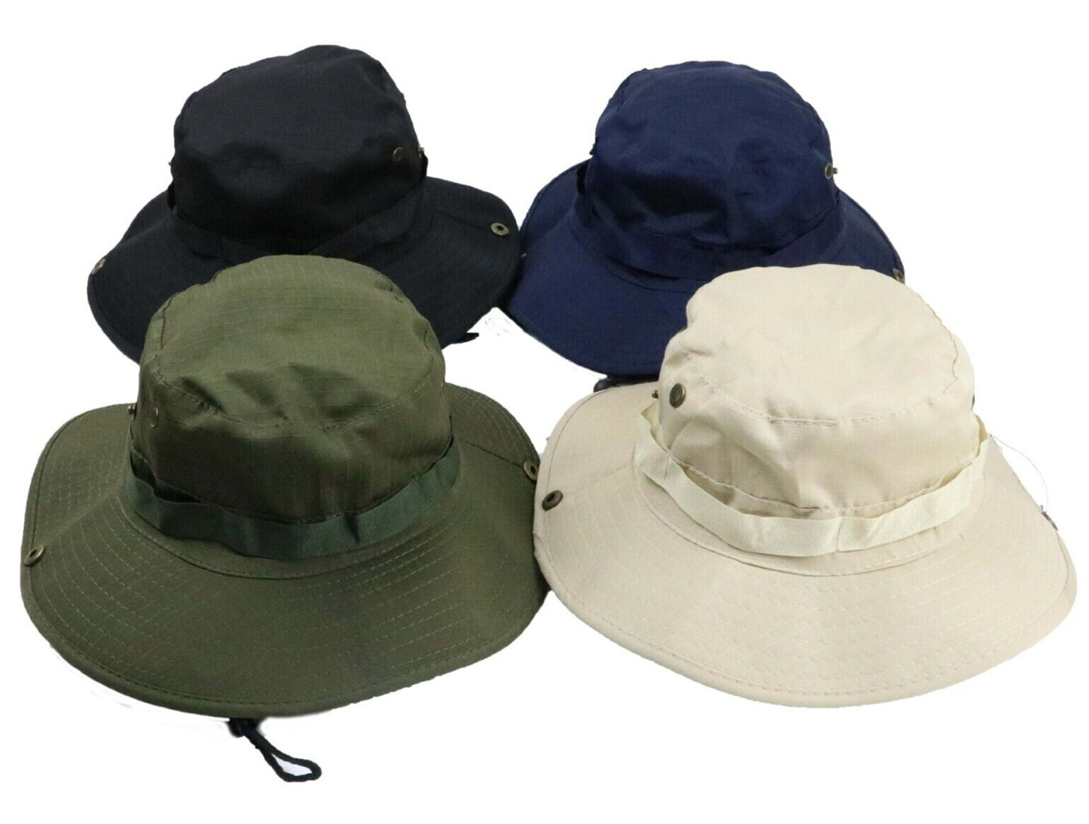 Bucket Boonie Hat Neck Flap Cover Sun Wide Brim Fishing Hiking Cap For Men Women