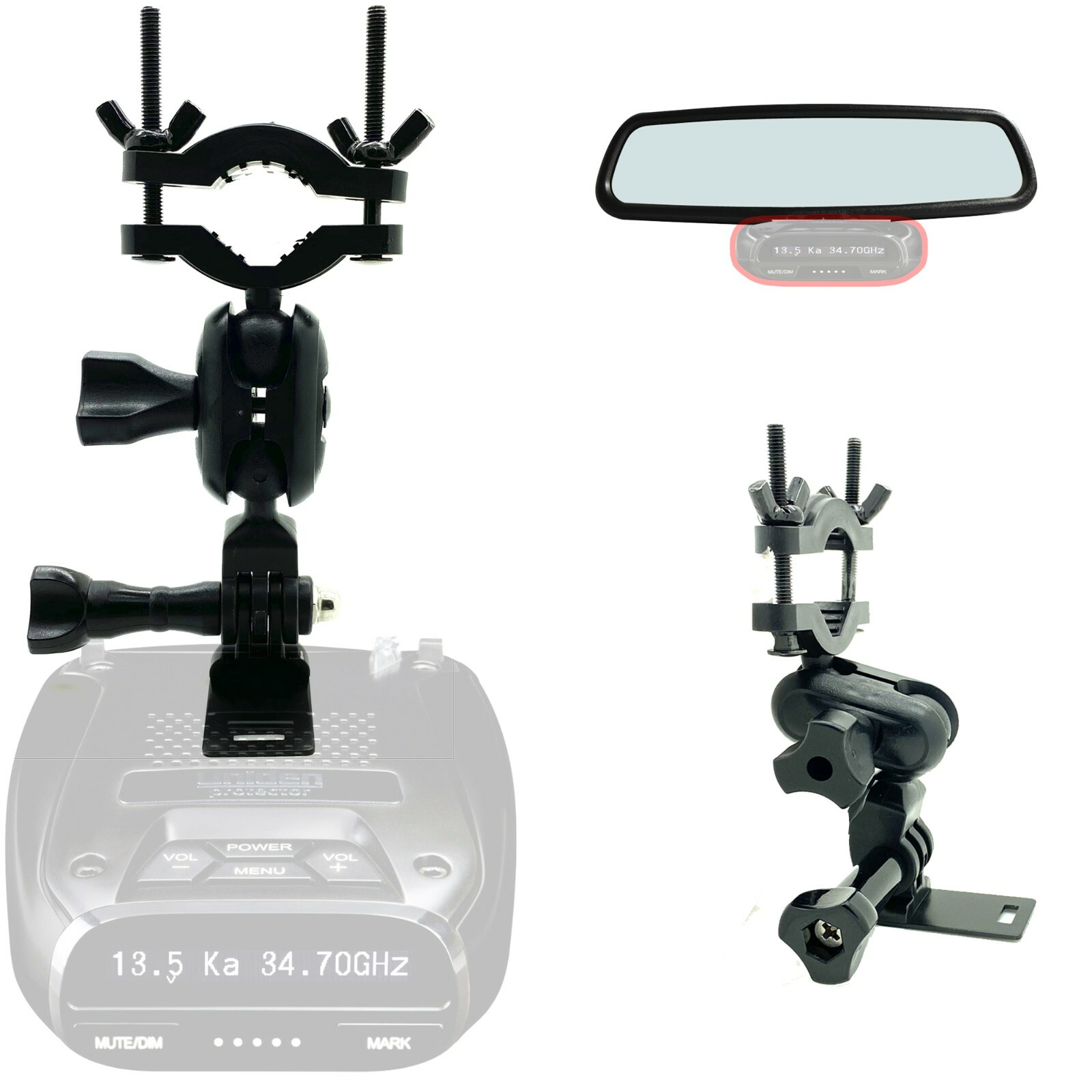 BEST VALUE* RADENSO DS1 Extreme Pro M XP SP Radar Detector Rearview Mirror Mount