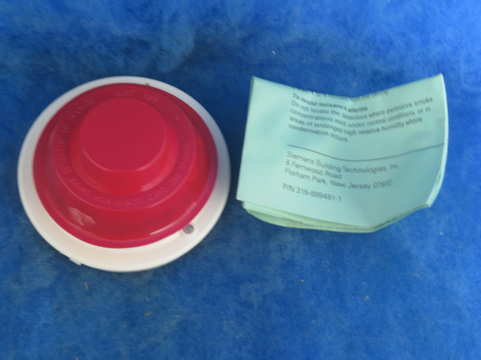 SIEMENS FS-DP SMOKE DETECTOR FOR FS-100 / FS100 FIRE ALARM PANEL 1 Year Warranty