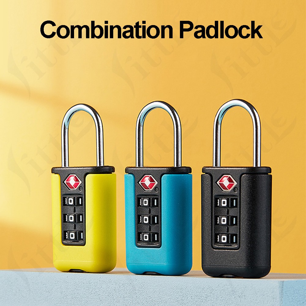 Plastic Combination Padlock 3 Digit Password Lock for Suitcase/Luggage Bag Lock