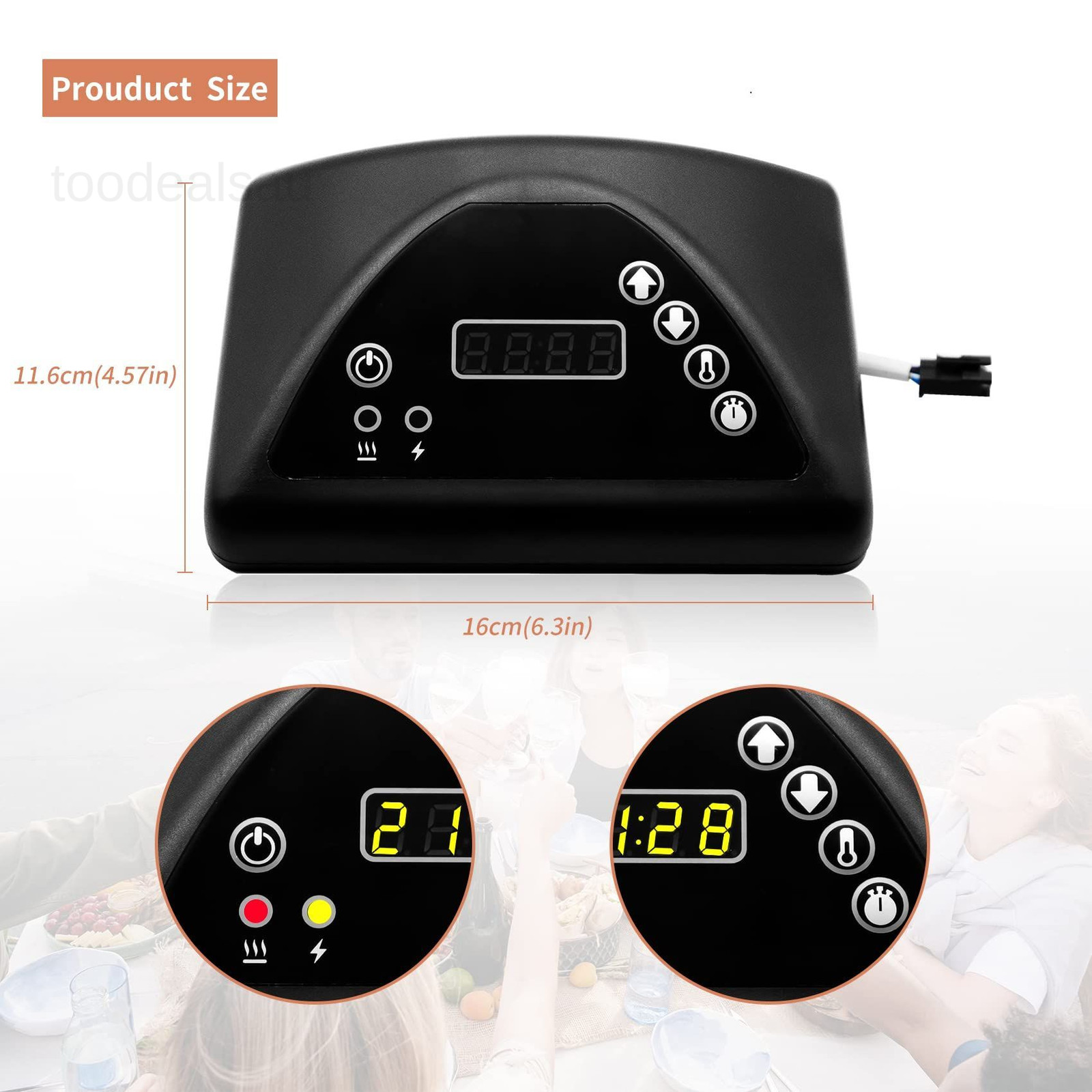 Digital Control Panel, Masterbuilt Replacement Parts, Compatible with Black