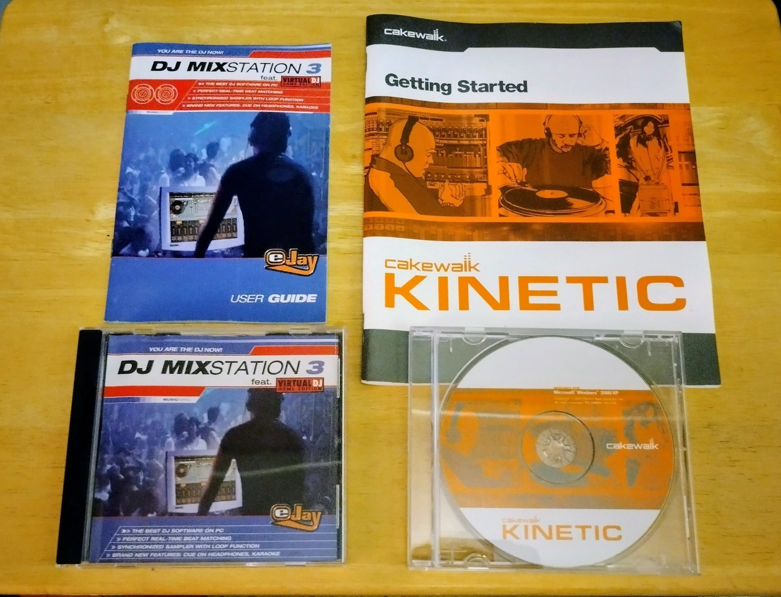 Cakewalk Kinetic, DJ Mixstation 3 Computer DJ Software 2004 Manuals HTF!