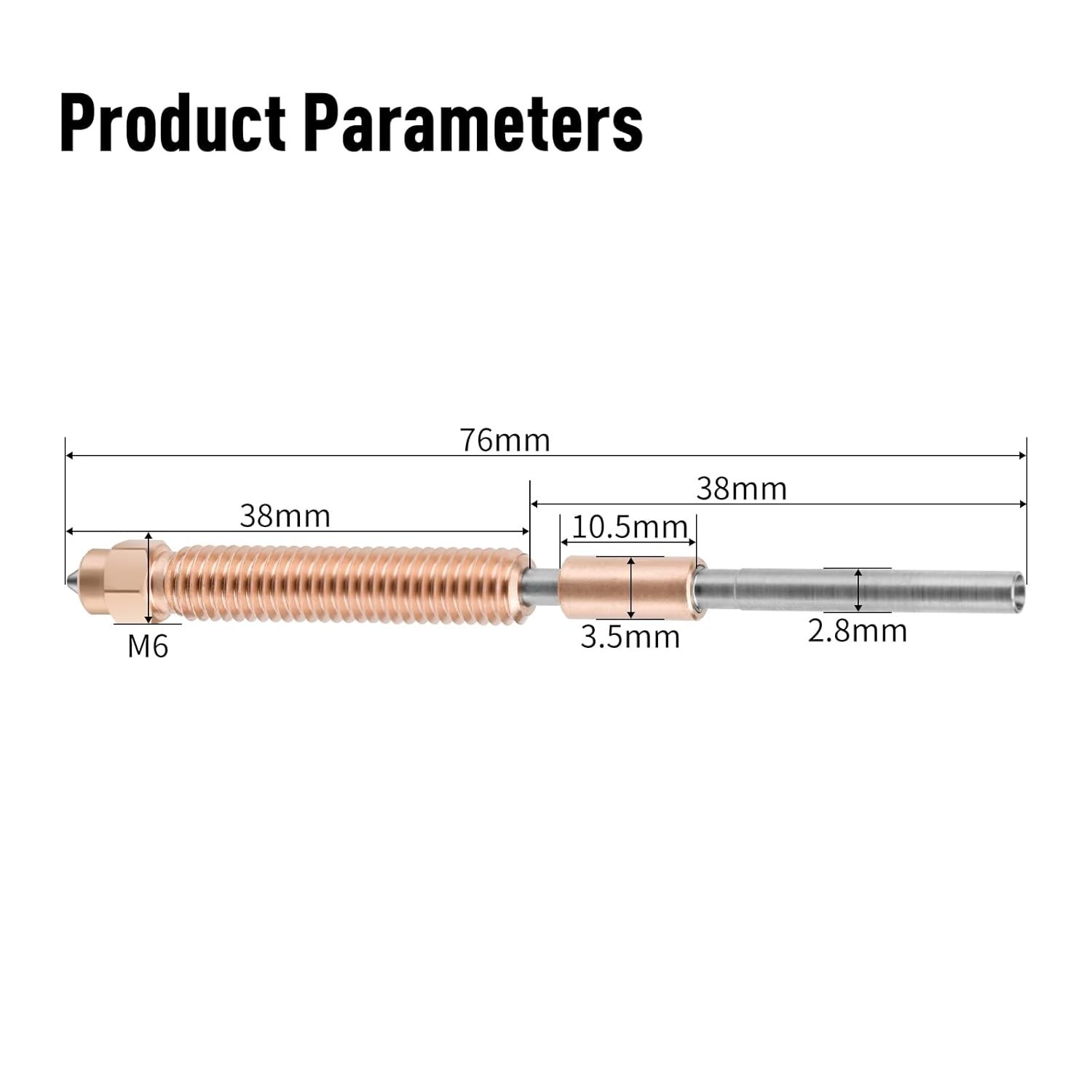 Hardened Steel Nozzle Set for Creality K2 Plus 3D Printer - 4 Sizes
