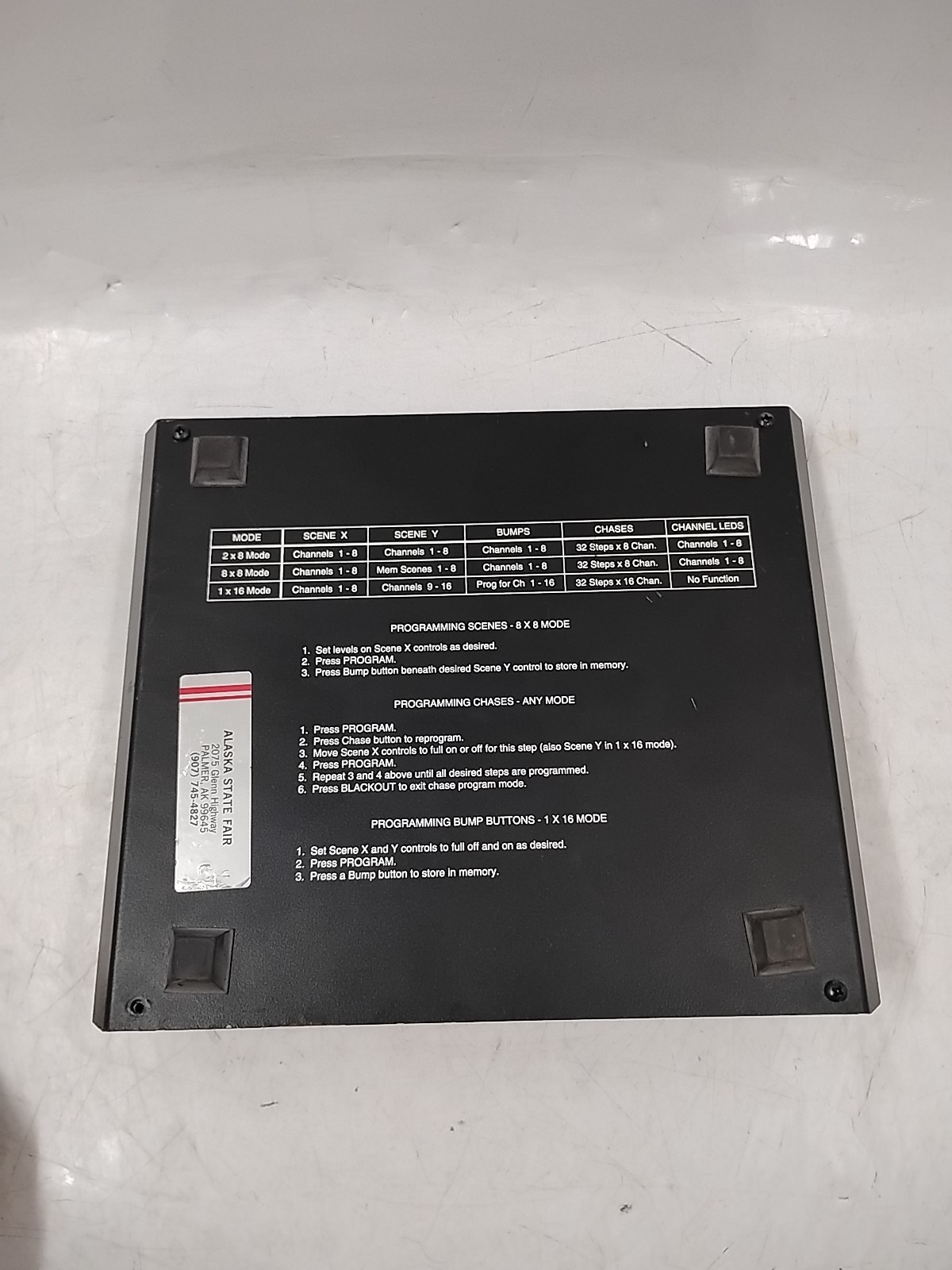 NSI MC 7008 8-16 Channel Digital Memory Lighting Controller [AS-IS] EB-20086