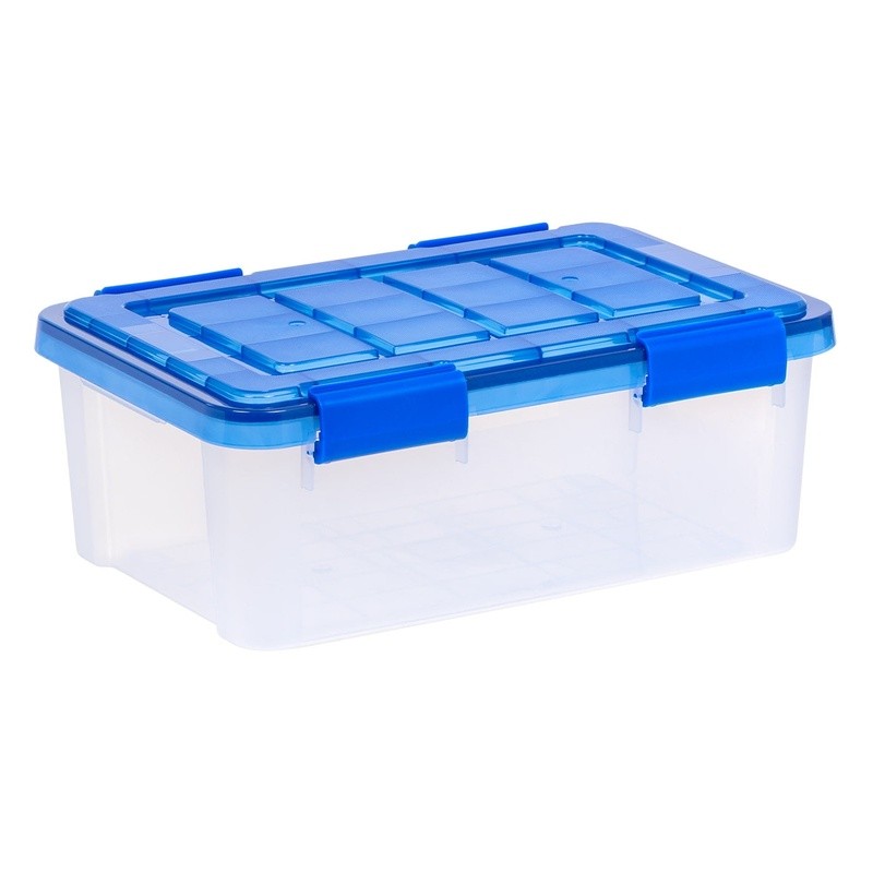 Airtight Clear Storage Bins W/ Lids Stackable Heavy Duty Organizing Totes New