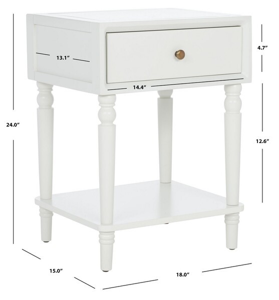 Safavieh SIOBHAN ACC TABLE WSTORAGE DRW, Reduced Price 2172795330 AMH6611A