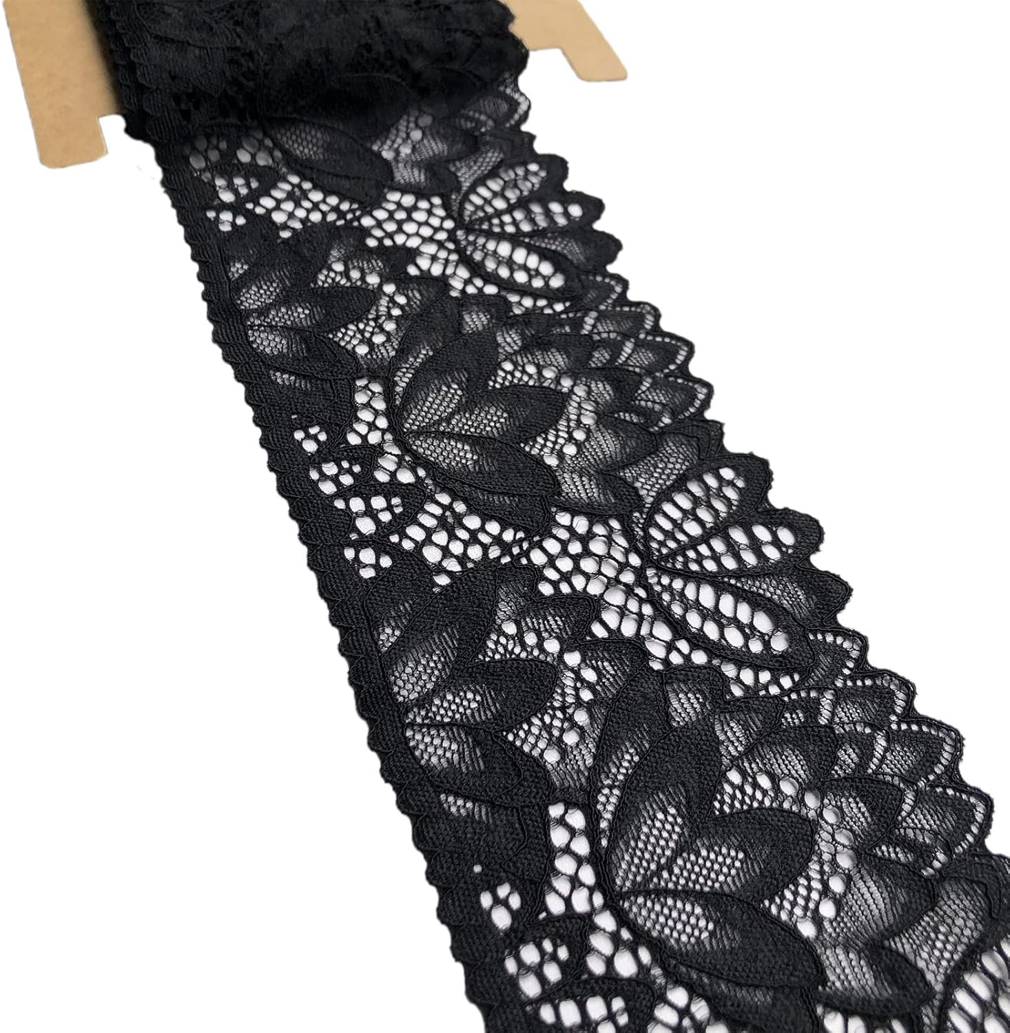 4 Inches Wide Stretchy Lace for Bridal Wedding Decorations, Sewing DIY Making an