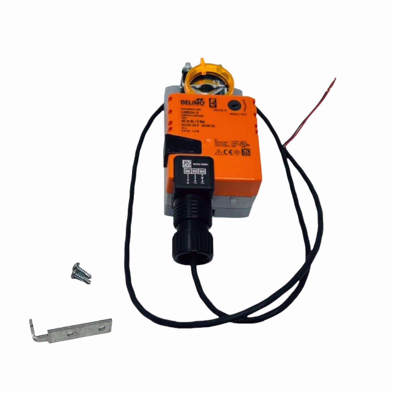 BELIMO LMB24-3 MotorActuator Rotary 45 in-lb On/Off/Float 24Vac 24Vdc