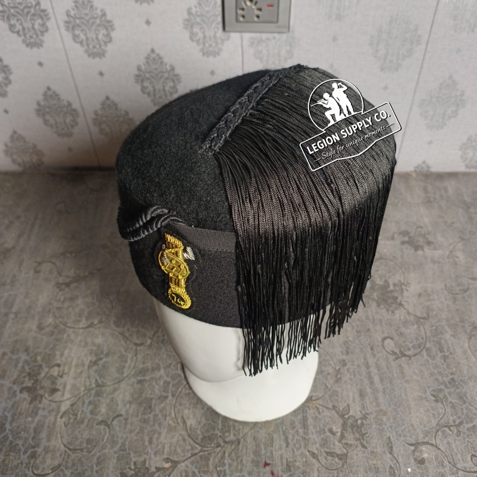 WW2 Italian Black Shirt Youth Fez Military Kepi of MVSN Troop Premium Cap Repro
