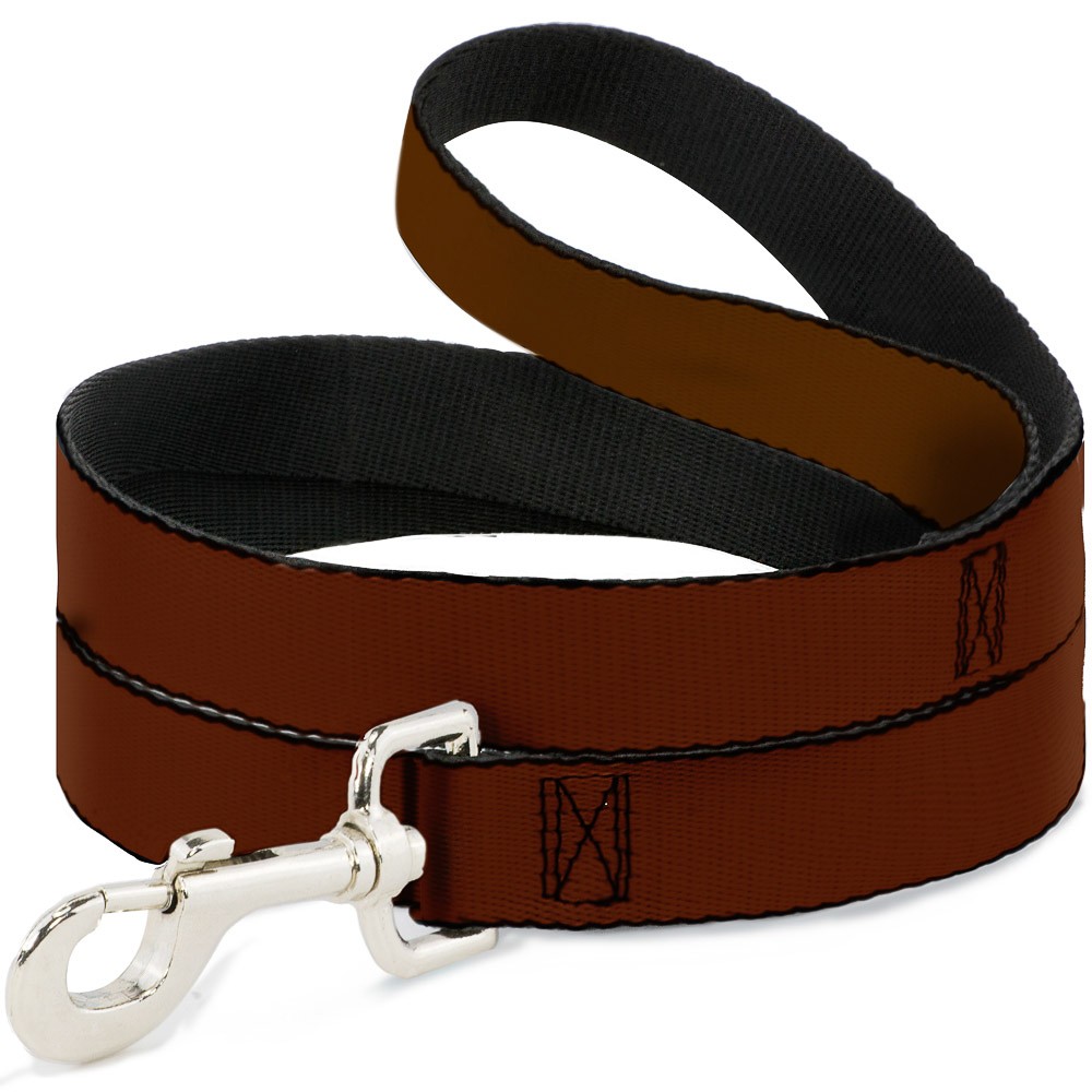 Dog Leash Brown NARROW 0.5"