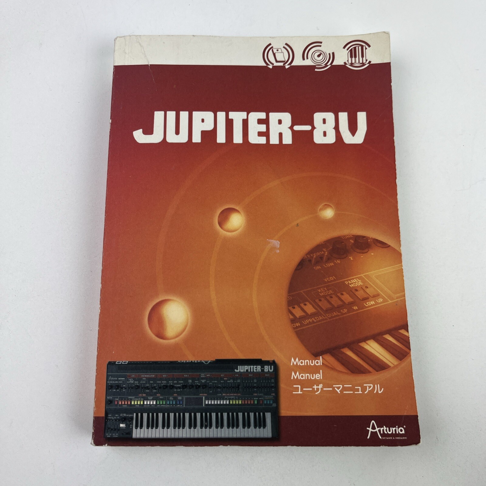 Arturia Jupiter 8V English French Japanese Multi Language Paperback Manual
