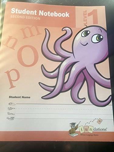Fundations Student Notebook, Level 1, Second Edition - Paperback - GOOD