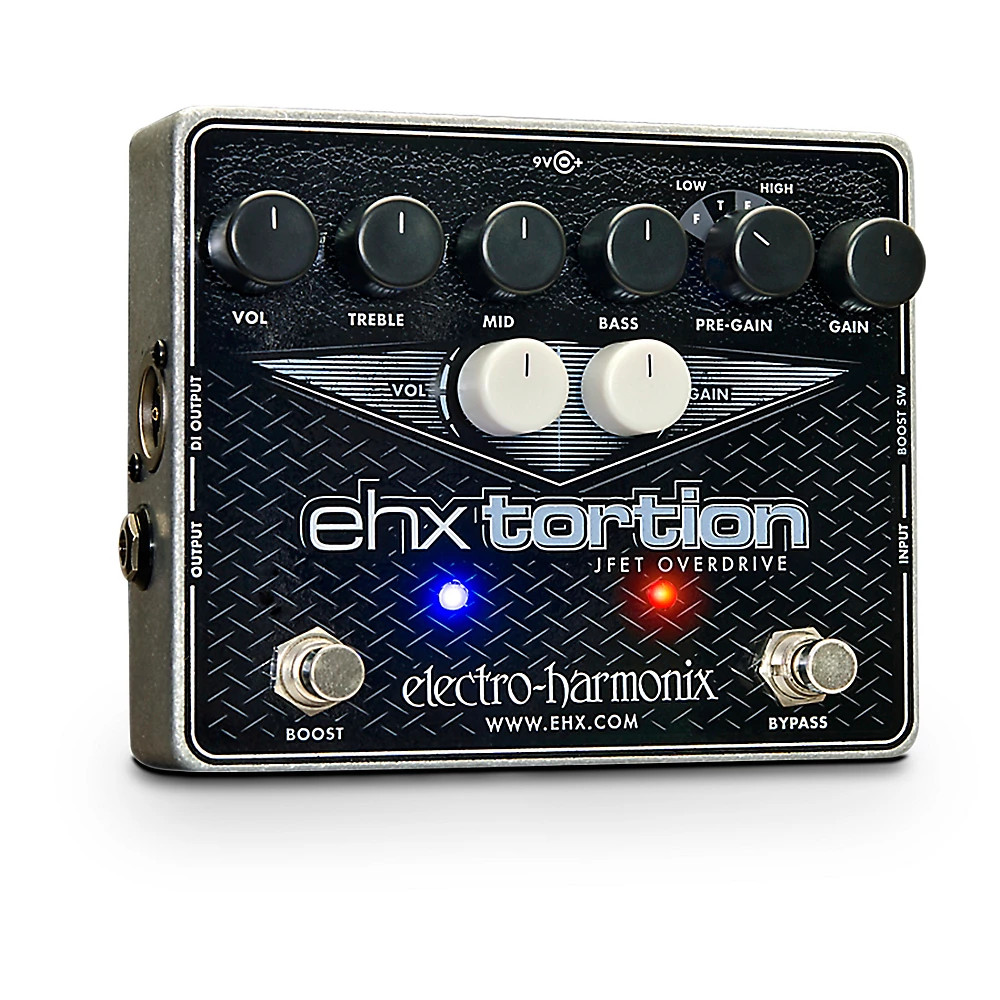 Electro-Harmonix EHXTortion JFET Overdrive Guitar Effects Pedal