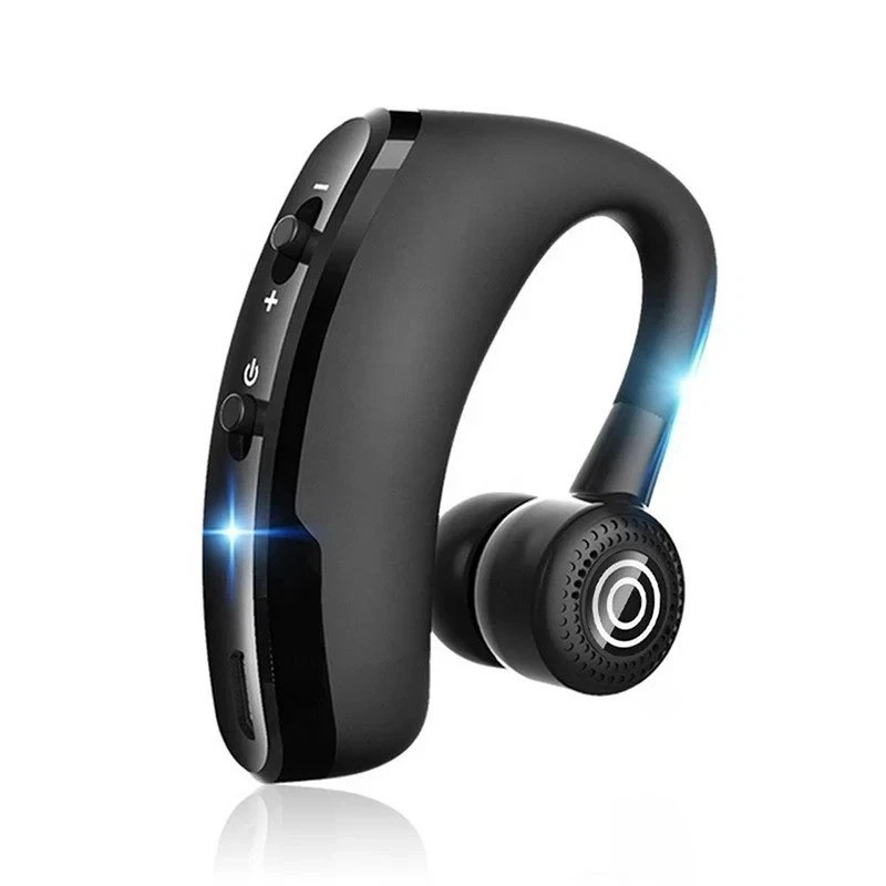 Bluetooth 5.0 Earpiece Wireless Headset Noise Cancelling Driving Trucker Earbuds