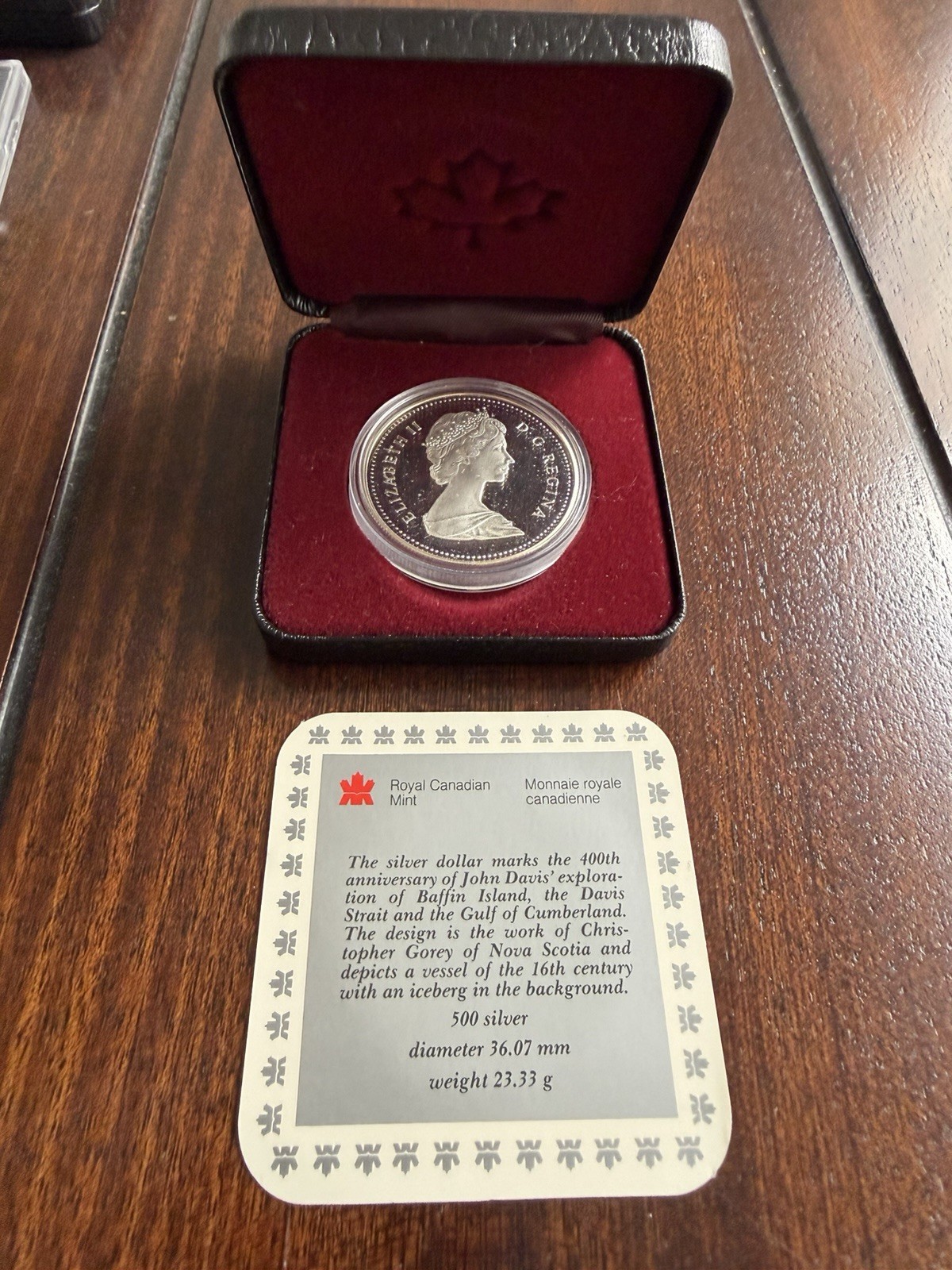 1989 Canada Silver Dollar Proof 50% Silver w/ Box & COA RCM