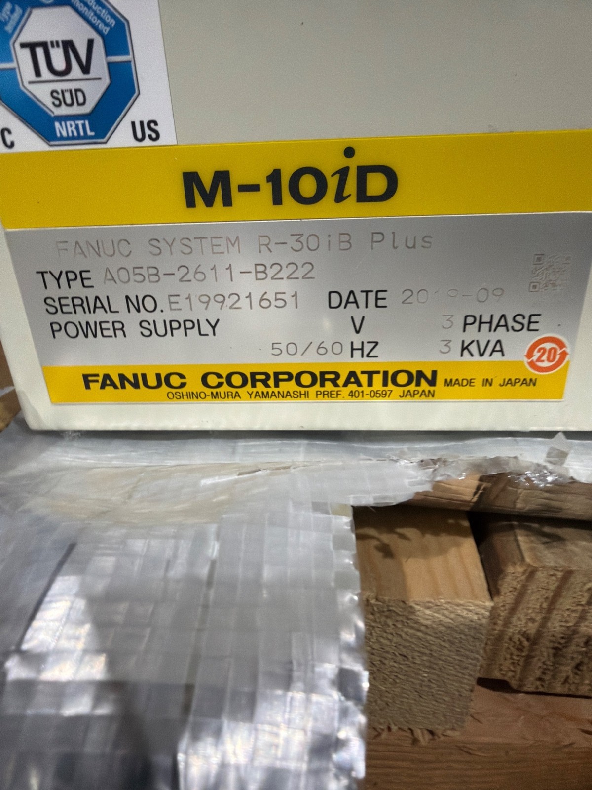 FANUC M‑10iD/10L Complete with R‑30iB Plus Controller USED