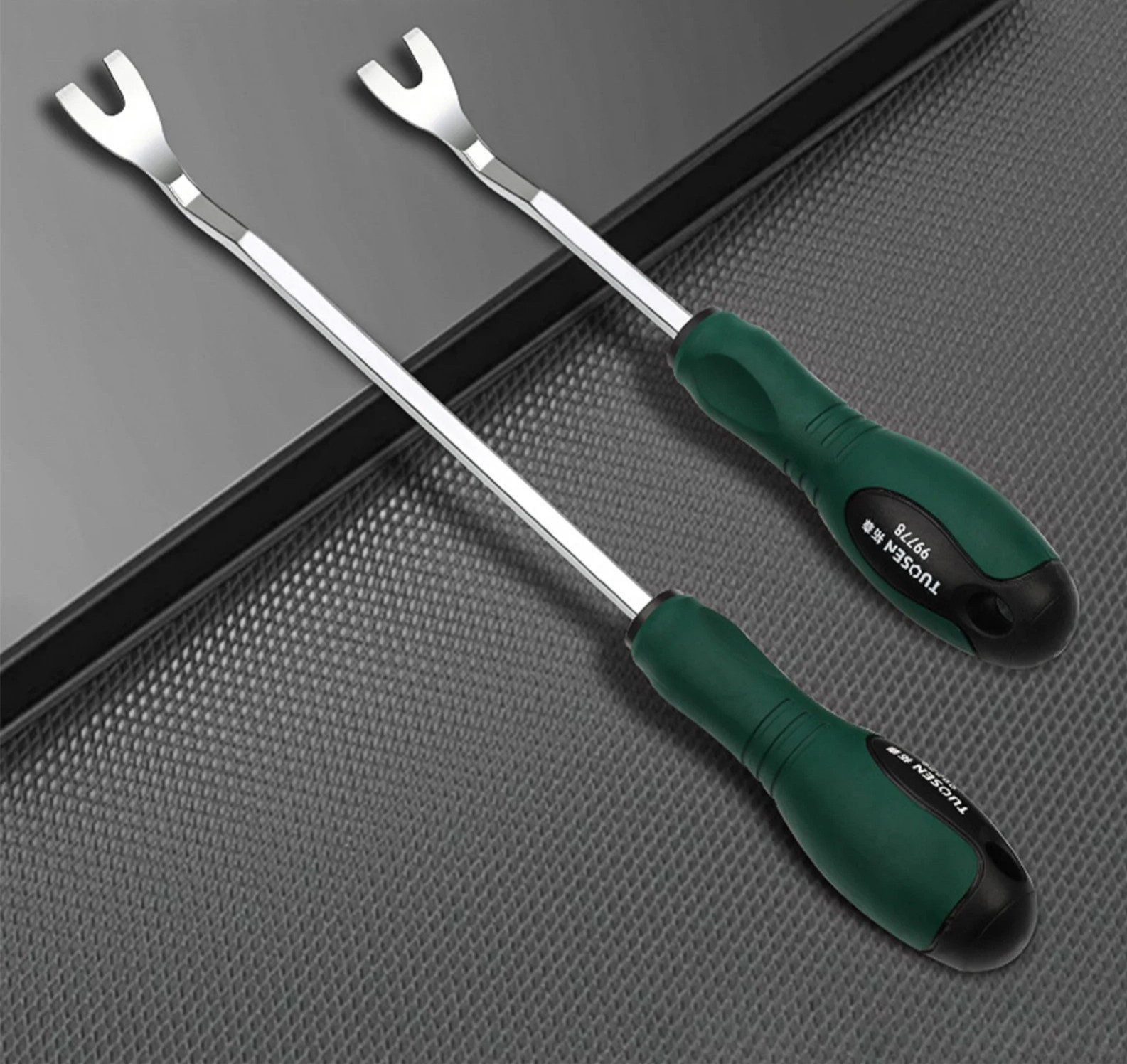Auto Door Panel Clip Remover Tool Set Steel Pry Bar Car Trim Repair Kit