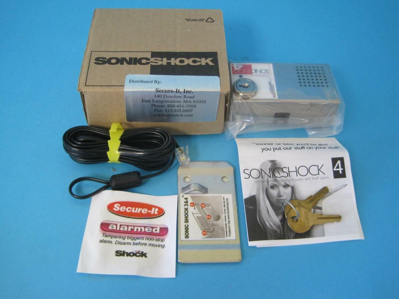 NEW SONIC SHOCK 4 ANTI THEFT ALARM BRAND WITH KEY SECURITY COMPROTEC CORPORATION