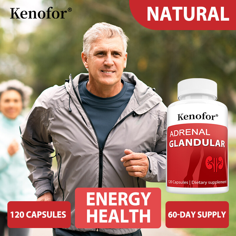 Adrenal Glandular Supplement Balances Emotional Health Improves Stress 120 Pills