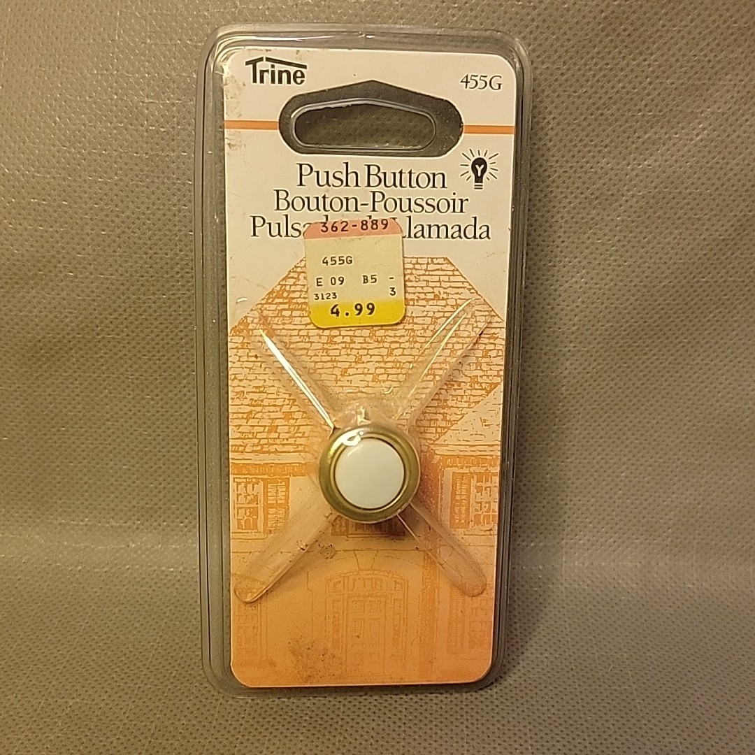Trine Push Button 455G White Wired From 1994