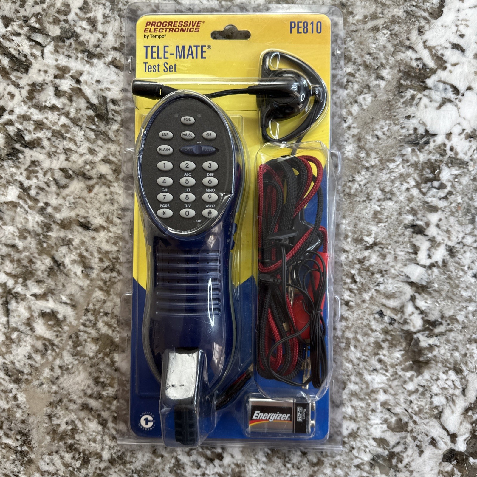 Tempo Tele-Mate PE810 Lineman Test Set Telephone Butt Buttset Butt-In Butt Set