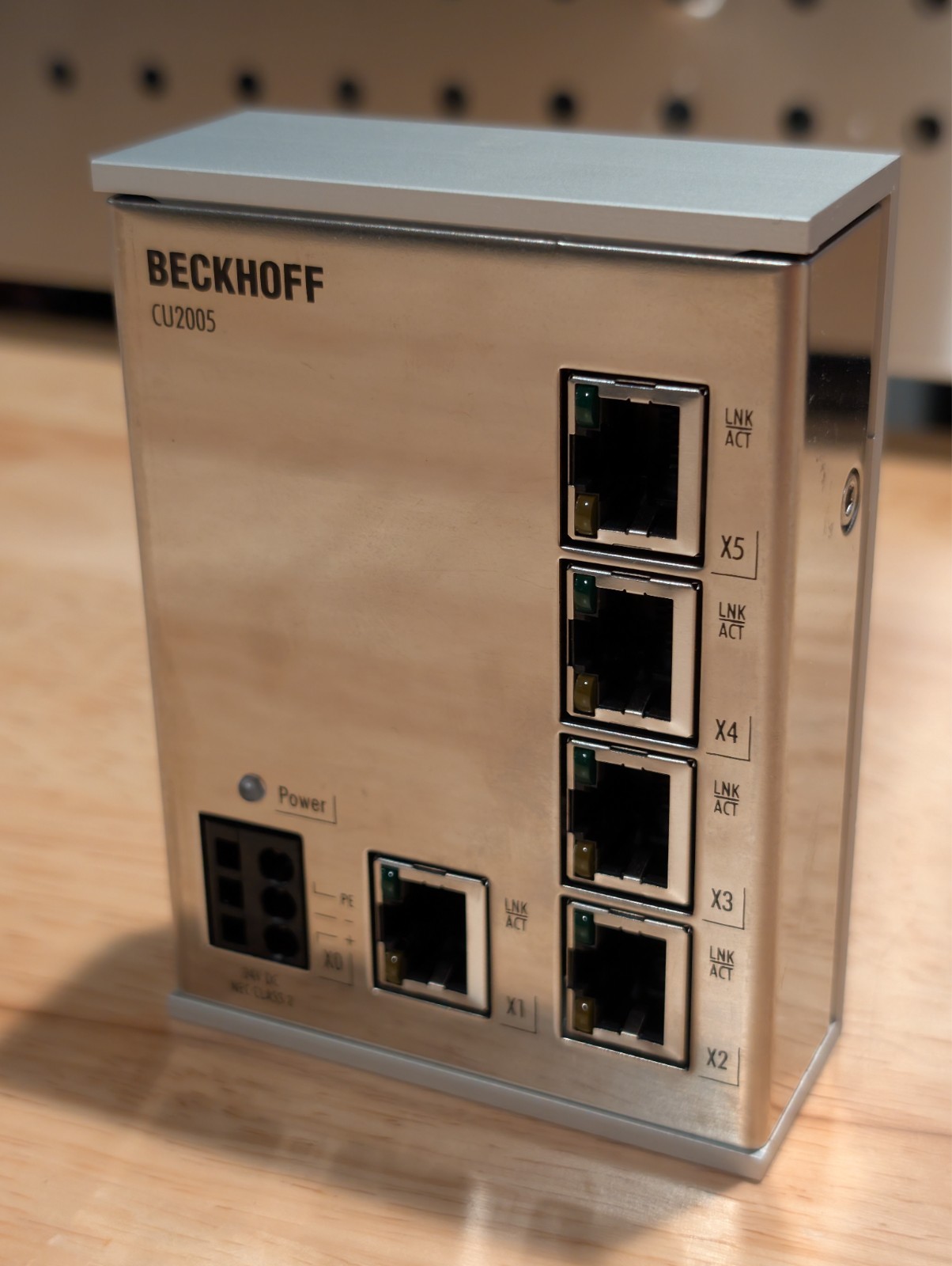 Beckhoff CU2005 5-Port Ethernet Switch 100Mbit 24V DC RJ45 - Tested